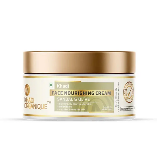 Khadi Organique Sandal & Olive face Nourishing Cream (with sheabutter) 50g