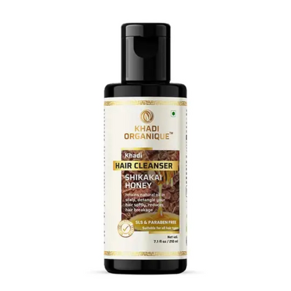 Khadi Organique Shikakai & honey Hair Cleanser( SLS & Paraben Free) 210ml