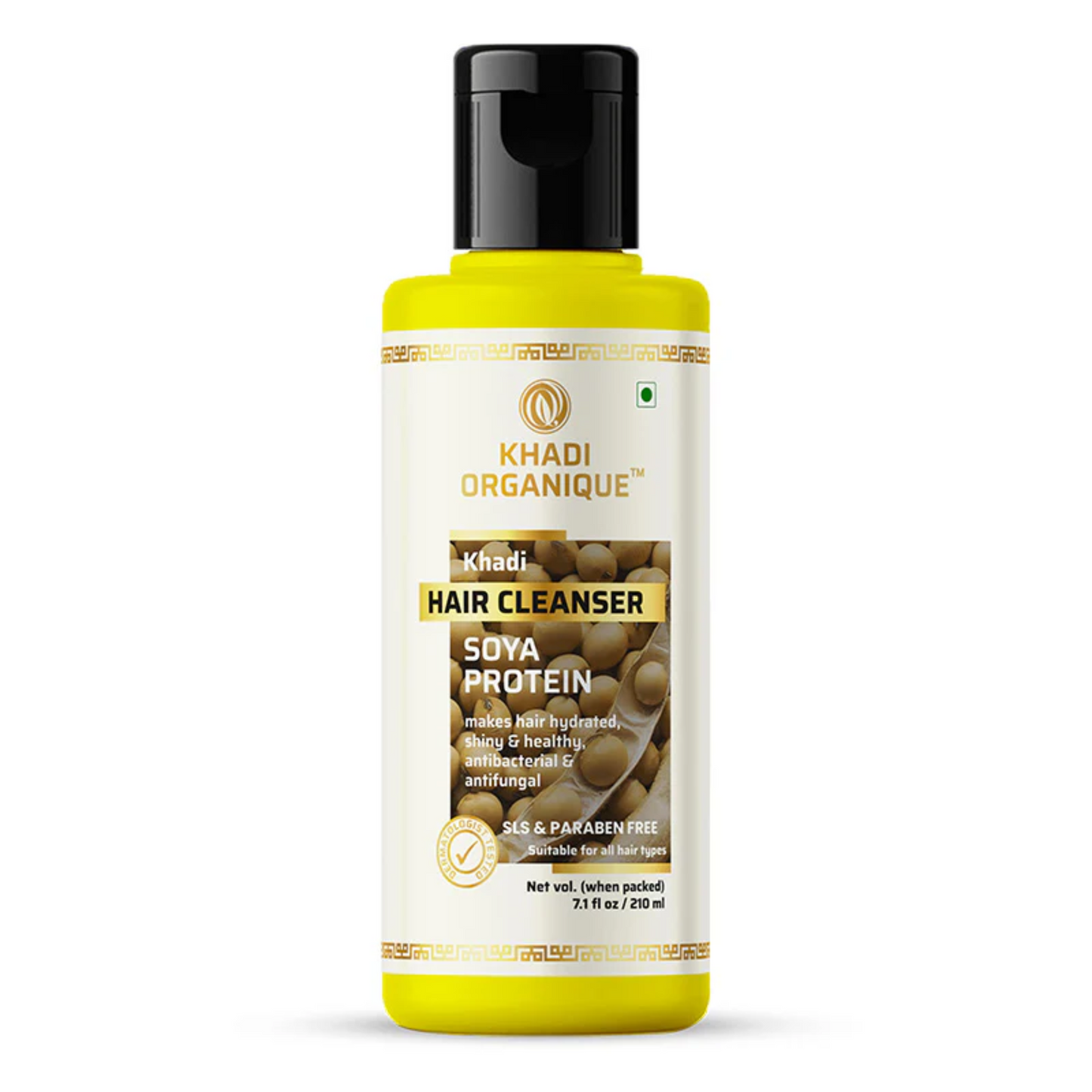 Khadi Organique Soya Protein Hair Cleanser  (SLS & Paraben free) 210ml