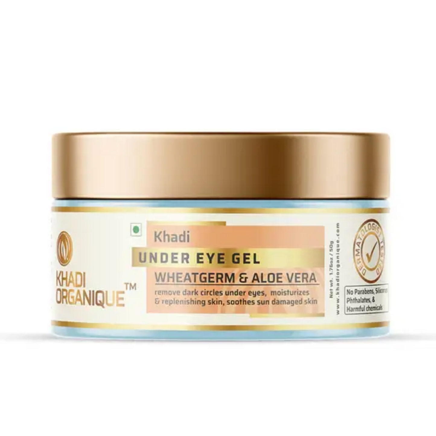 Khadi Organique Under Eye Gel (wheatgerm & aloevera) 50g