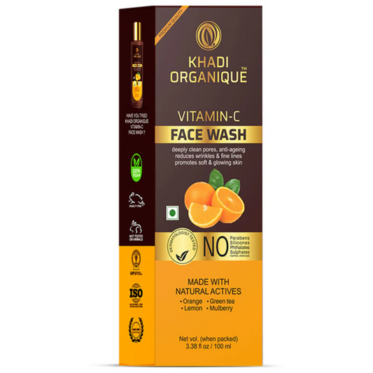 Khadi Organique Vitamin C Face Wash (SLS & paraben Free) 100ml