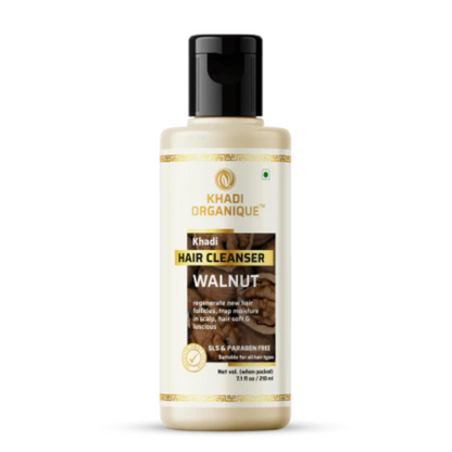 Khadi Organique Walnut Cleanser (SLS & Paraben free) 210ml