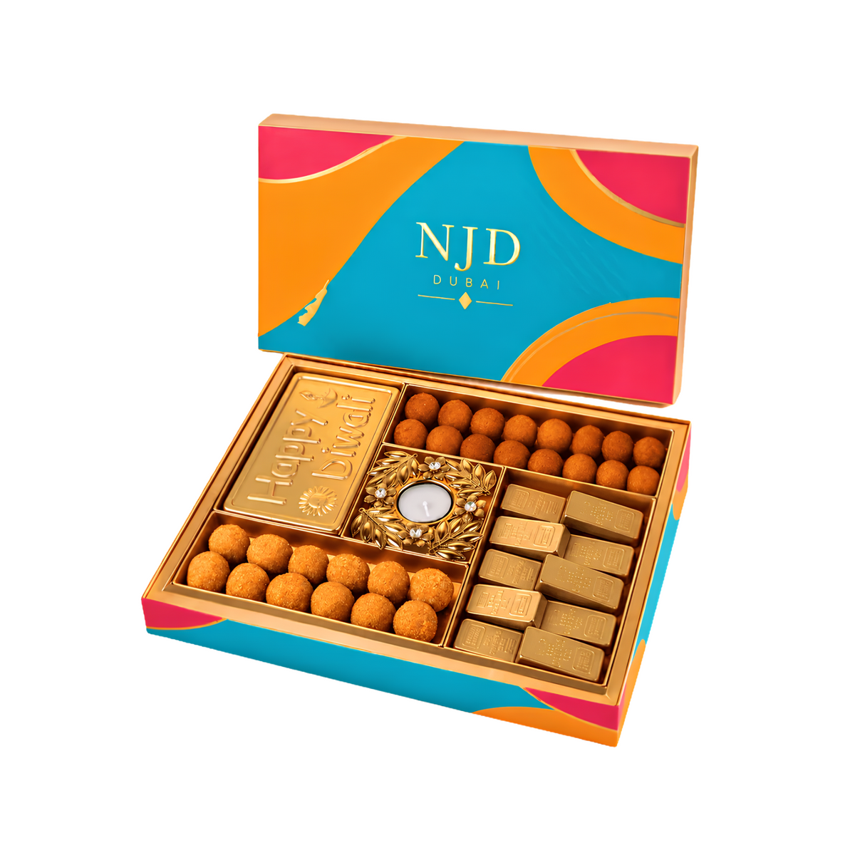 Ladoo and Chocolate Diwali Gift Box