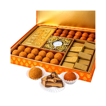 Ladoo and Chocolate Diwali Gift Box