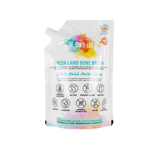 Fresh Lamb Bone Broth - 500ml Pouch