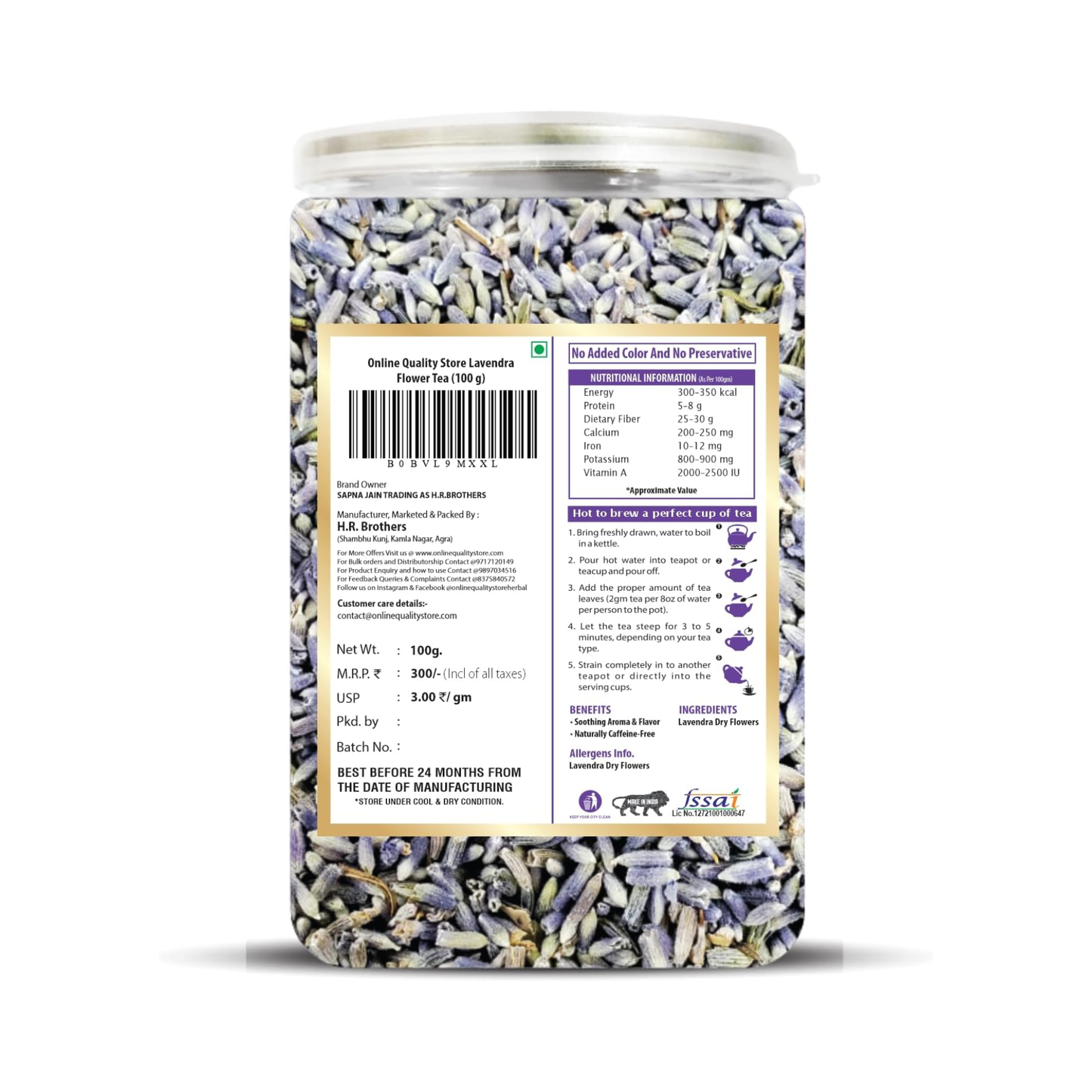 Online Quality Store Lavender Flower Tea-100g