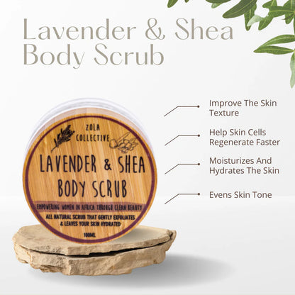 Lavender Shea Body Scrub 100ml