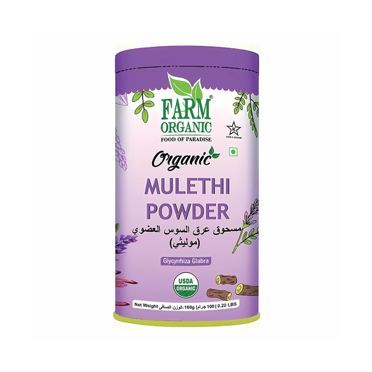 Farm Organic Gluten Free Licorice Powder (Mulethi) - 100g