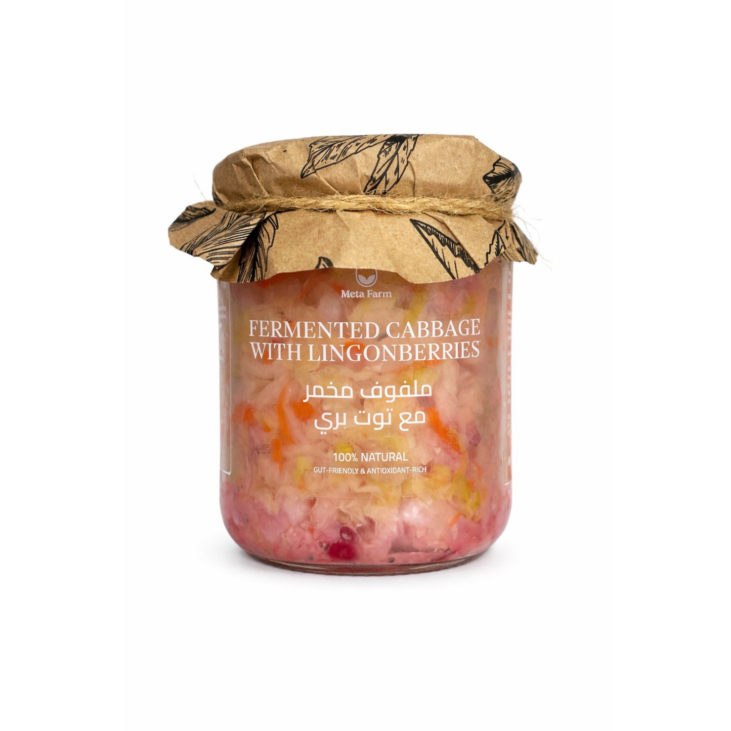 Fermented cabbage with lingonberries 380