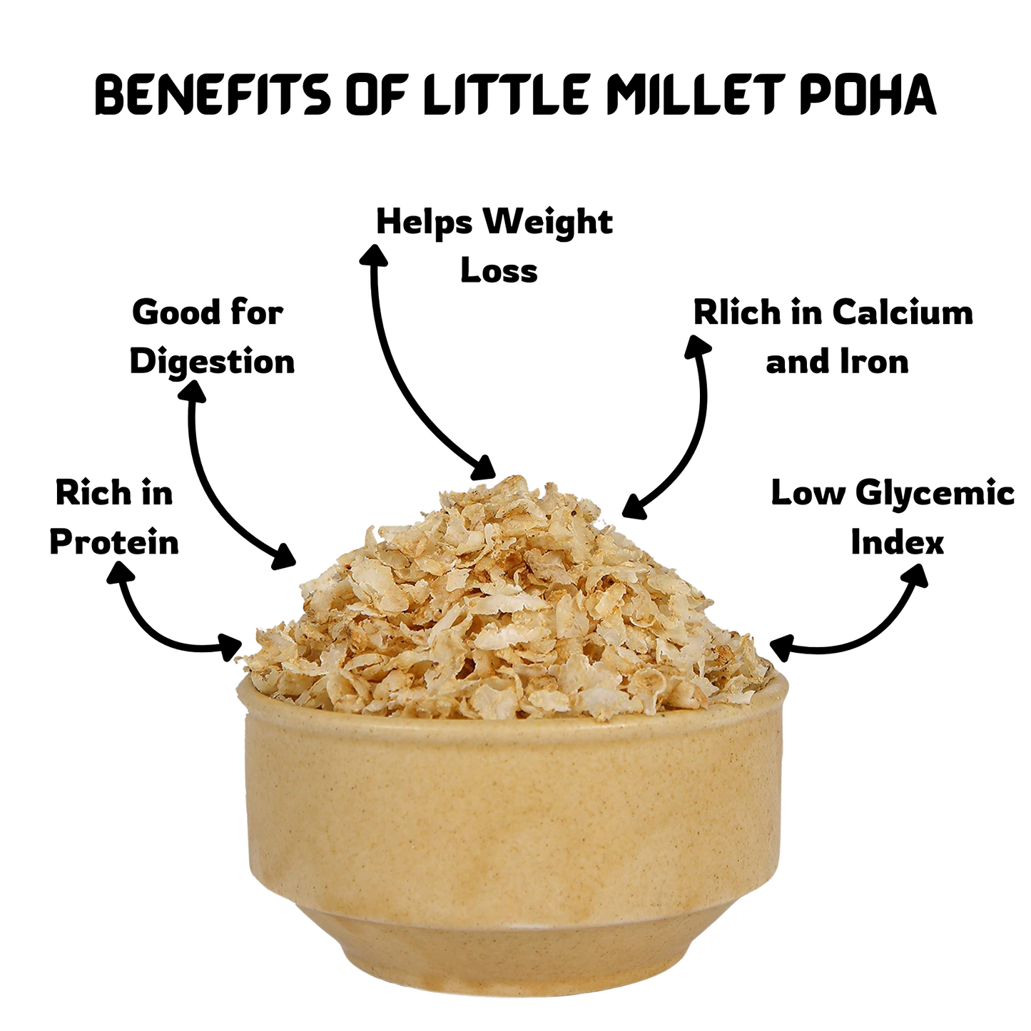 Organic Little Millet Poha 500gm