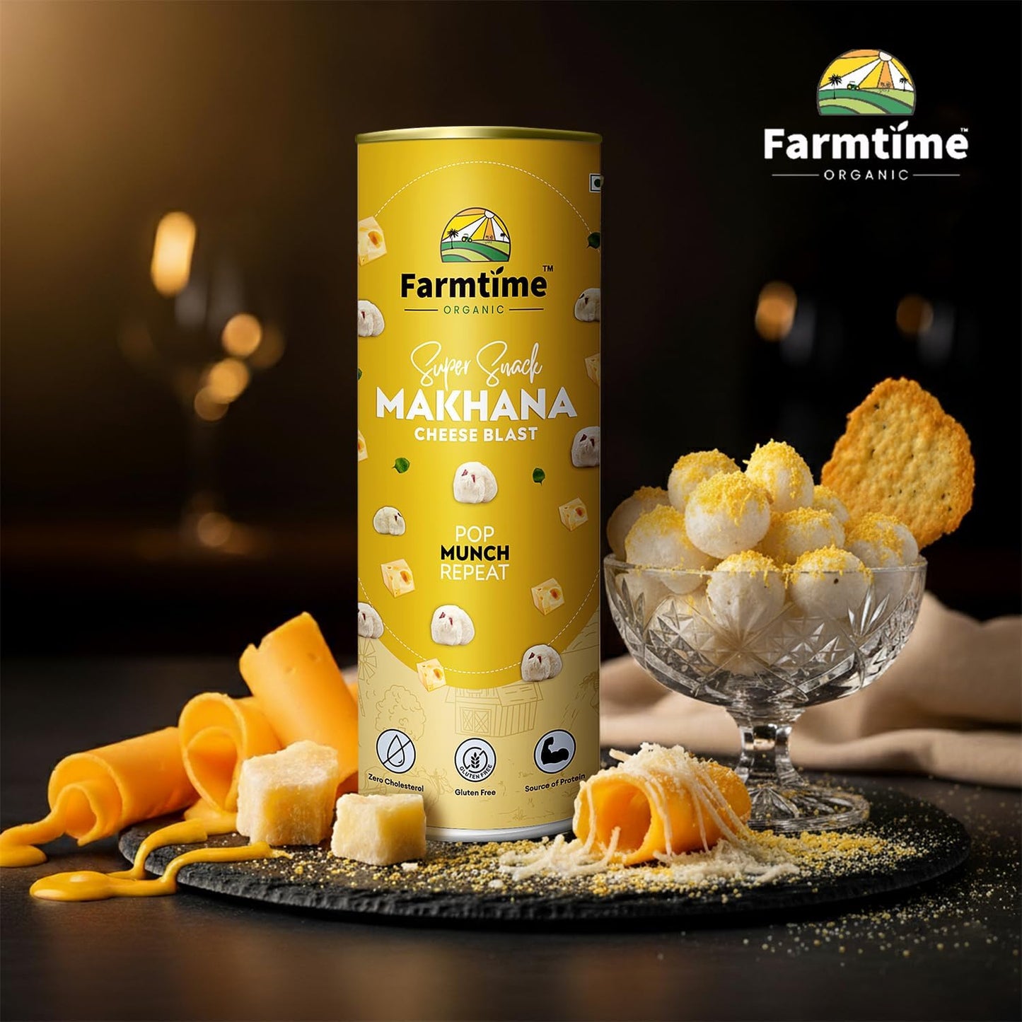 Farm time Makhana Cheese Blast Flavour-80gm