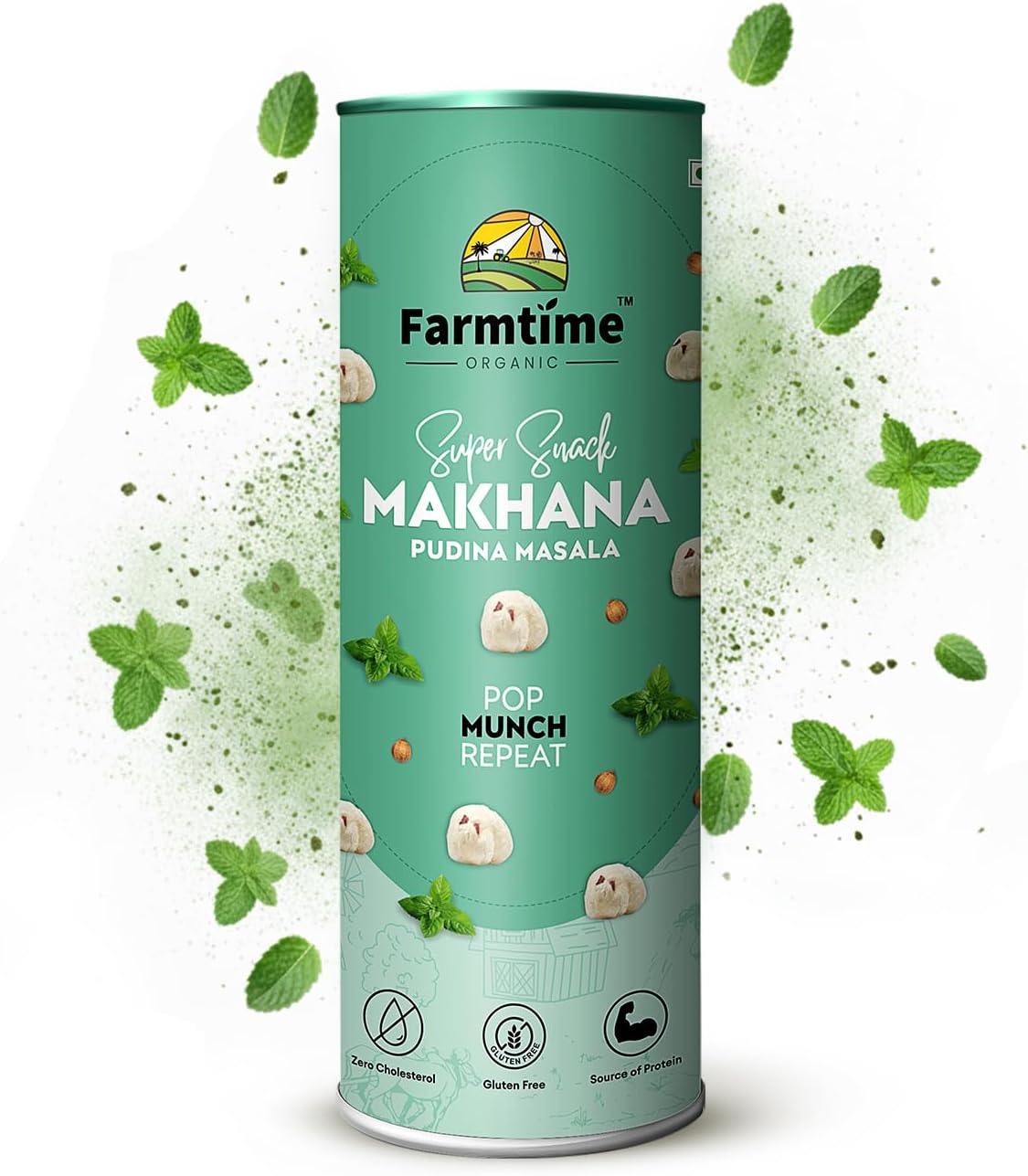 Farmtime Organic Makhana Pudina Masala Flavor-80g
