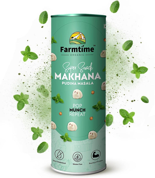 Farmtime Organic Makhana Pudina Masala Flavor-80g