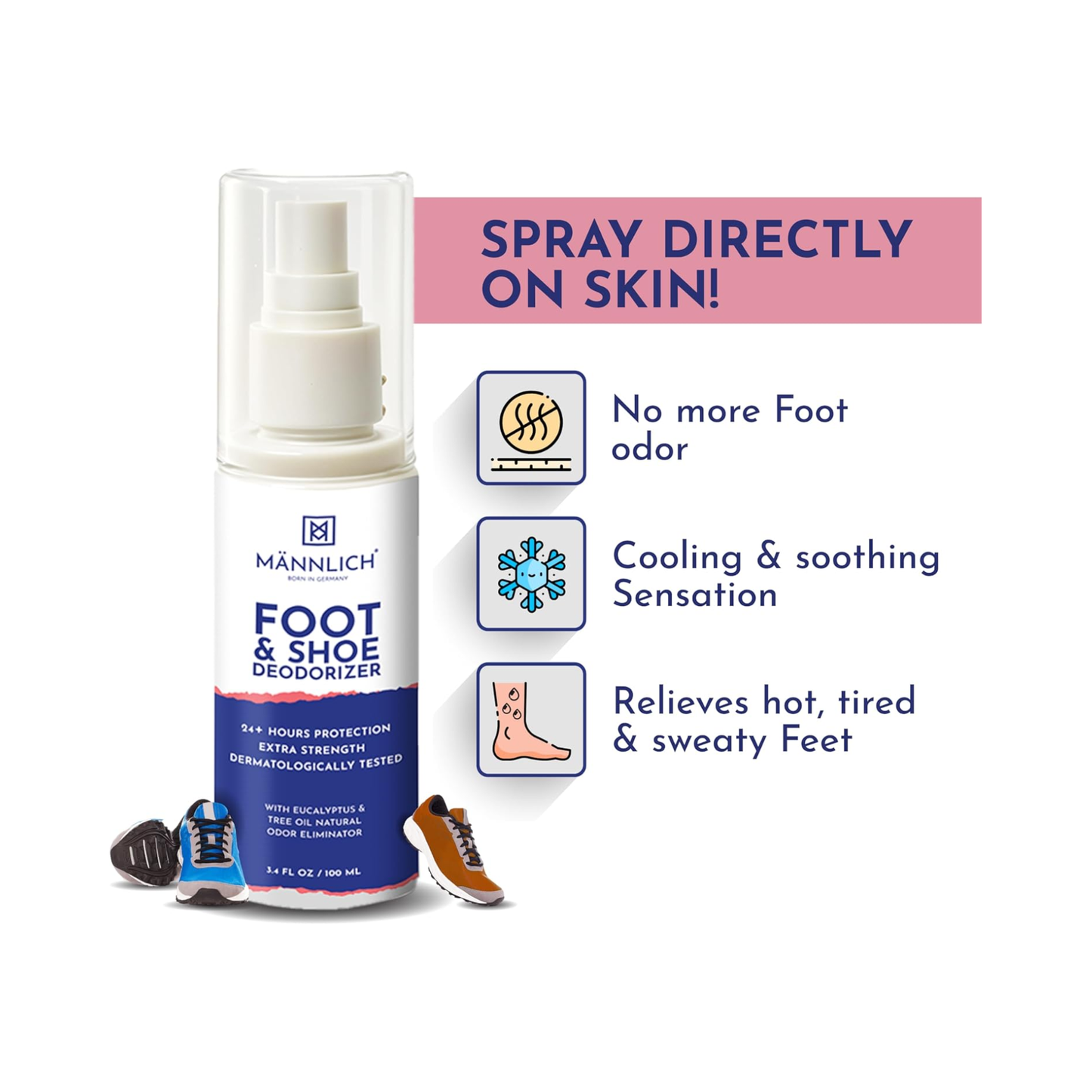 Mannlich Foot & Shoe Spray 100ml