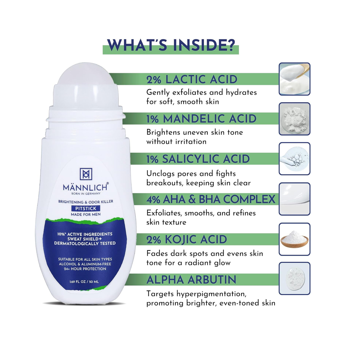 Mannlich Underarm Roll On 50ml