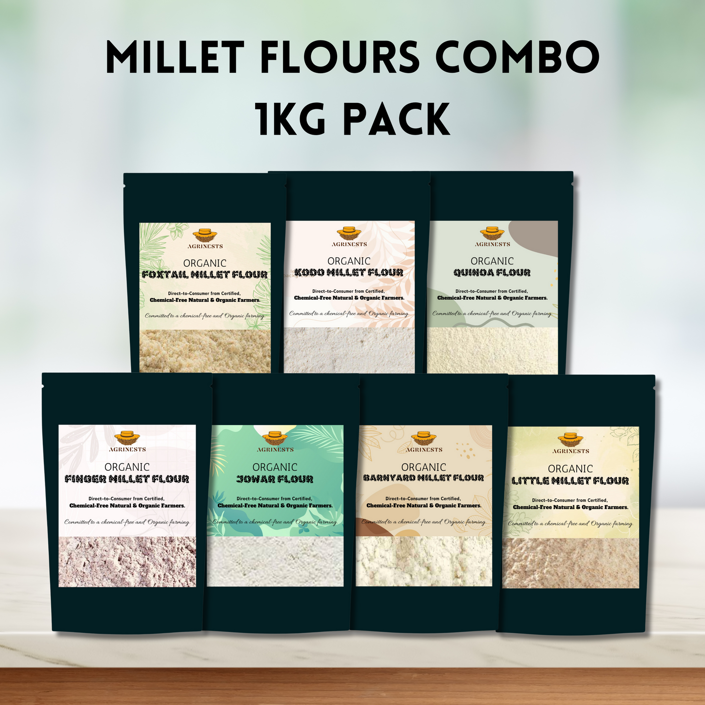 Millet Flours Combo Pack (1kg)