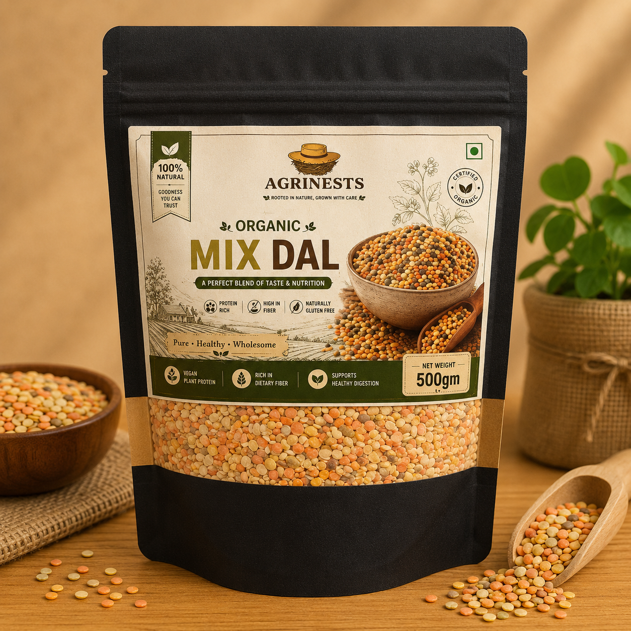 Organic Mix Dal 500gm