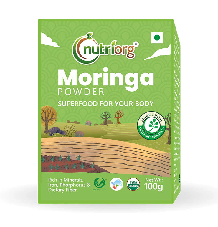 Nutriorg Certified Organic Moringa Powder 100g – Agri Nests