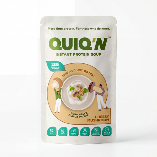 Quiq'N Instant Protein Soup Cheesy Mushroom 25g