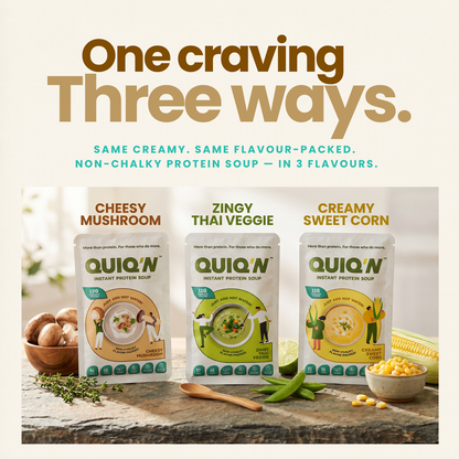 Quiq'N Instant Protein Soup Cheesy Mushroom 25g