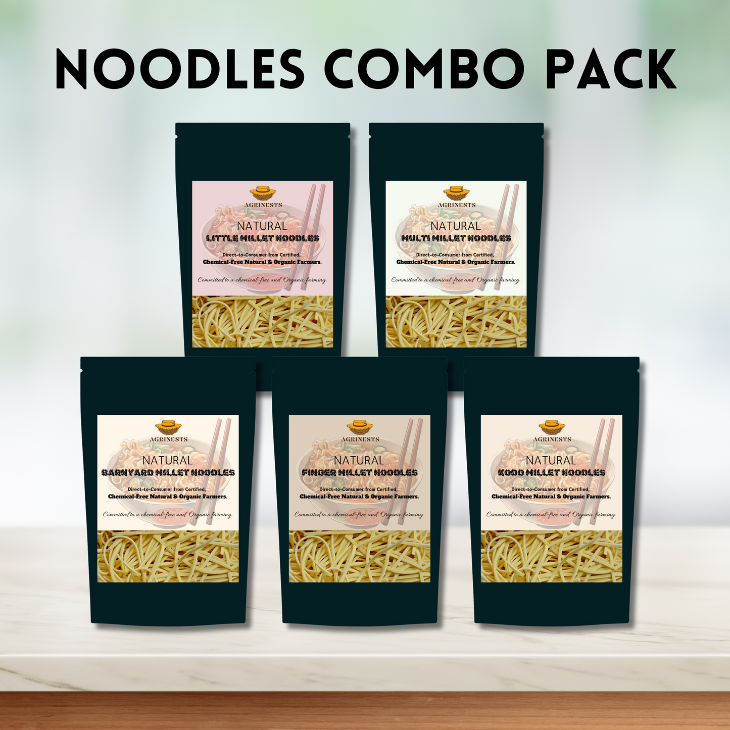 Natural Millet Noodles Combo Pack