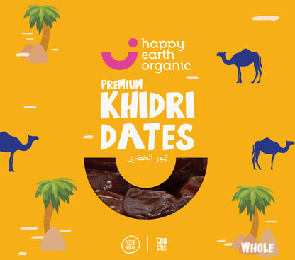 Organic Khidri Whole Dates-500g