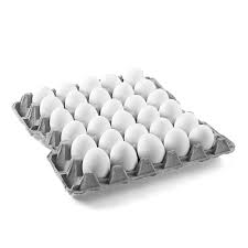 Organic white chicken eggs-30pcs. (White)