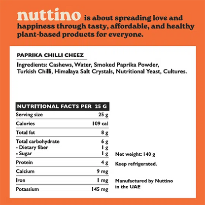 Nuttino Paprika Chili Cheese 140g