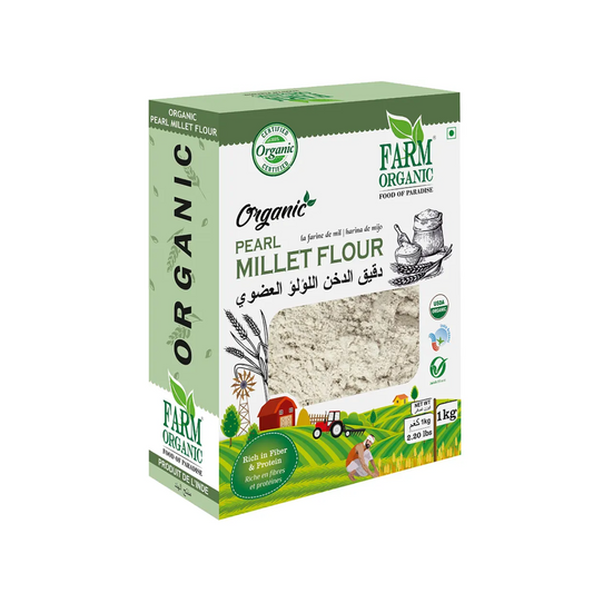 Farm Organic Gluten Free Pearl Millet Flour - 1kg