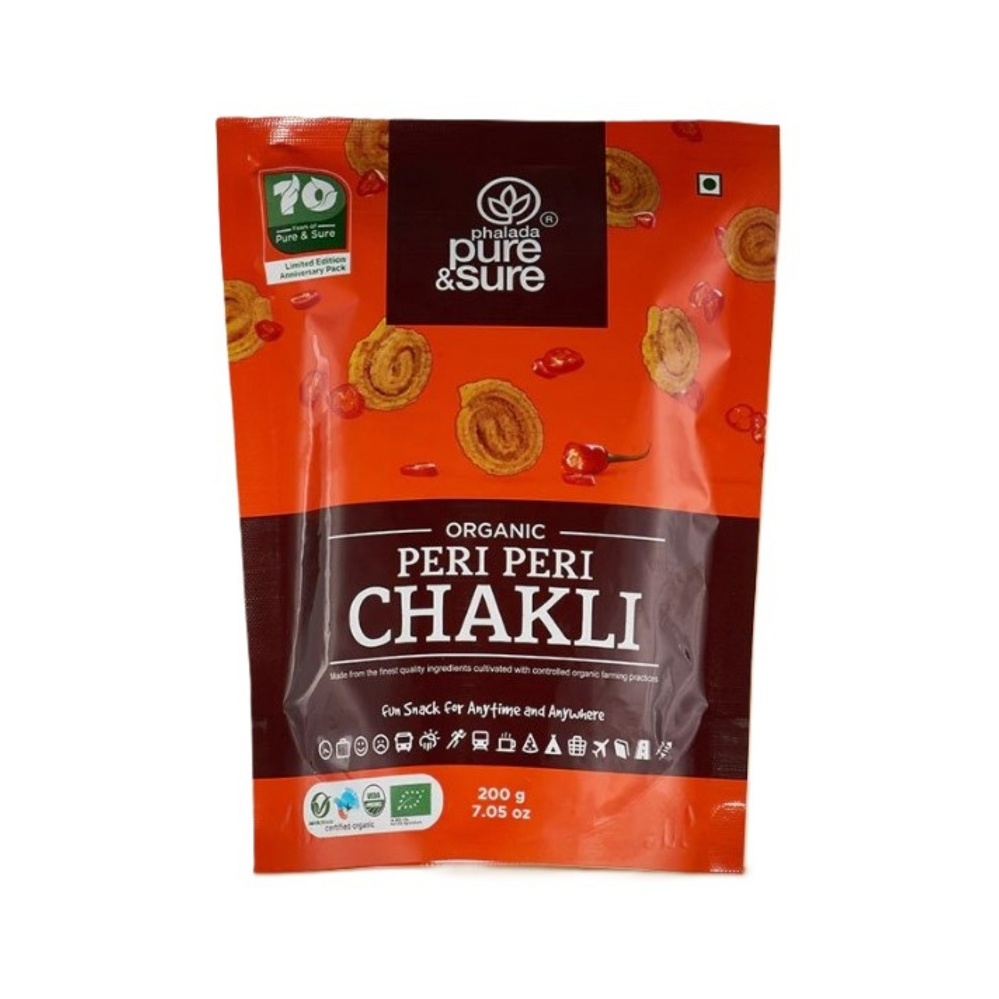 Organic Peri Peri Chakli 200gm