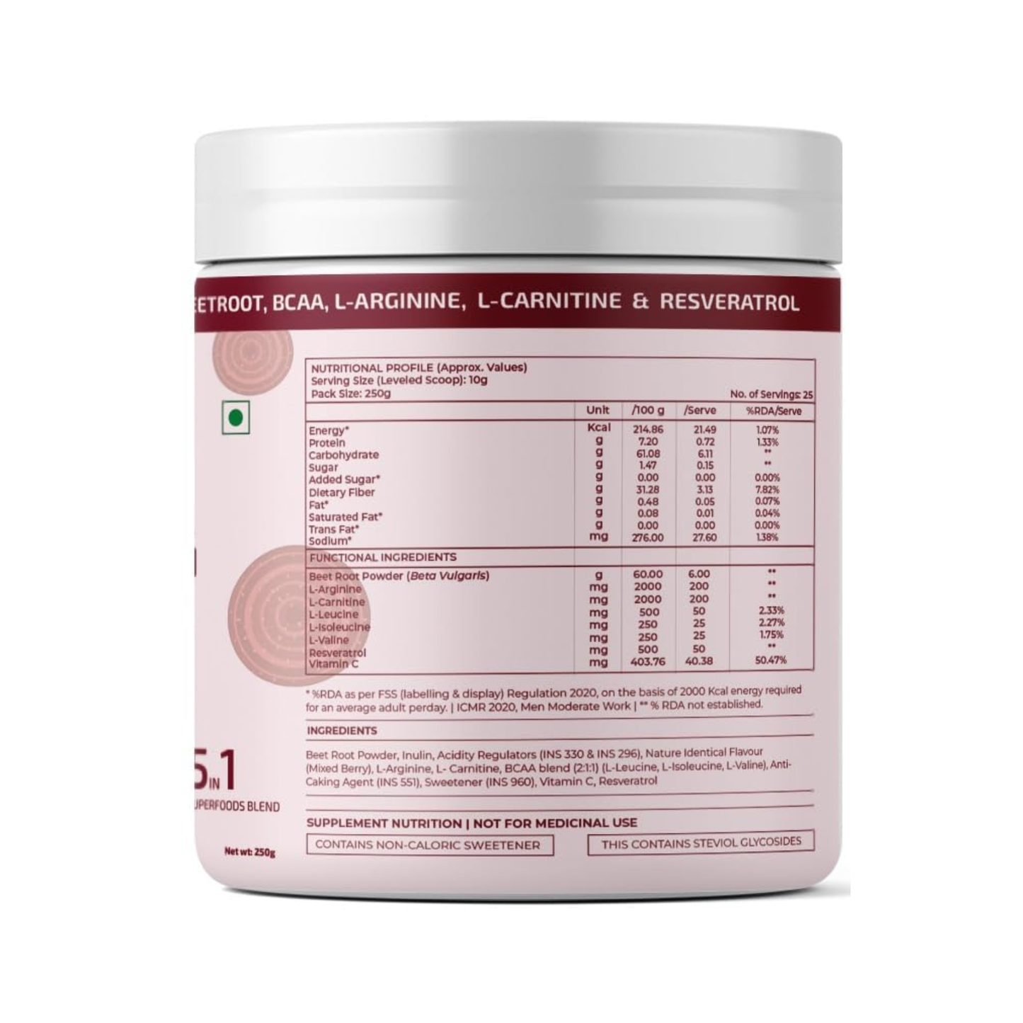 Rooted Actives Power Beets 250g