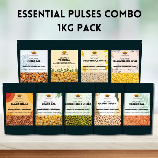 Organic Pulses and Lentils Combo Pack (1kg)