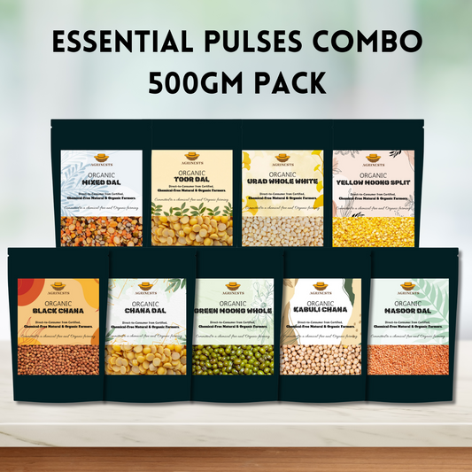 Organic Pulses and Lentils Combo Pack (500gm)