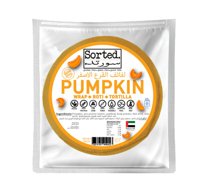Pumpkin Wrap with Pea Protein – 8.8gms Protein | Gluten Free | Pack of 4