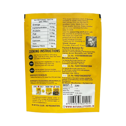 Naturally Yours Quinoa Noodles 180g