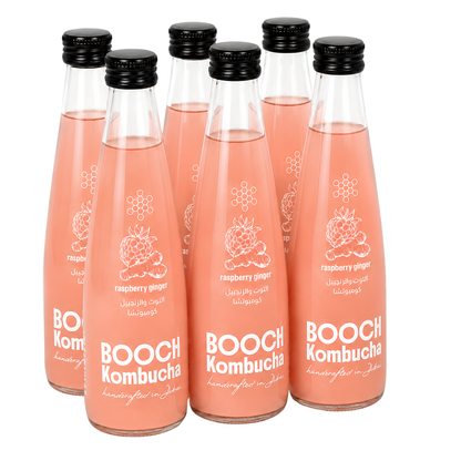 Kombucha (Raspberry & Ginger)-300ml Pack Of 6