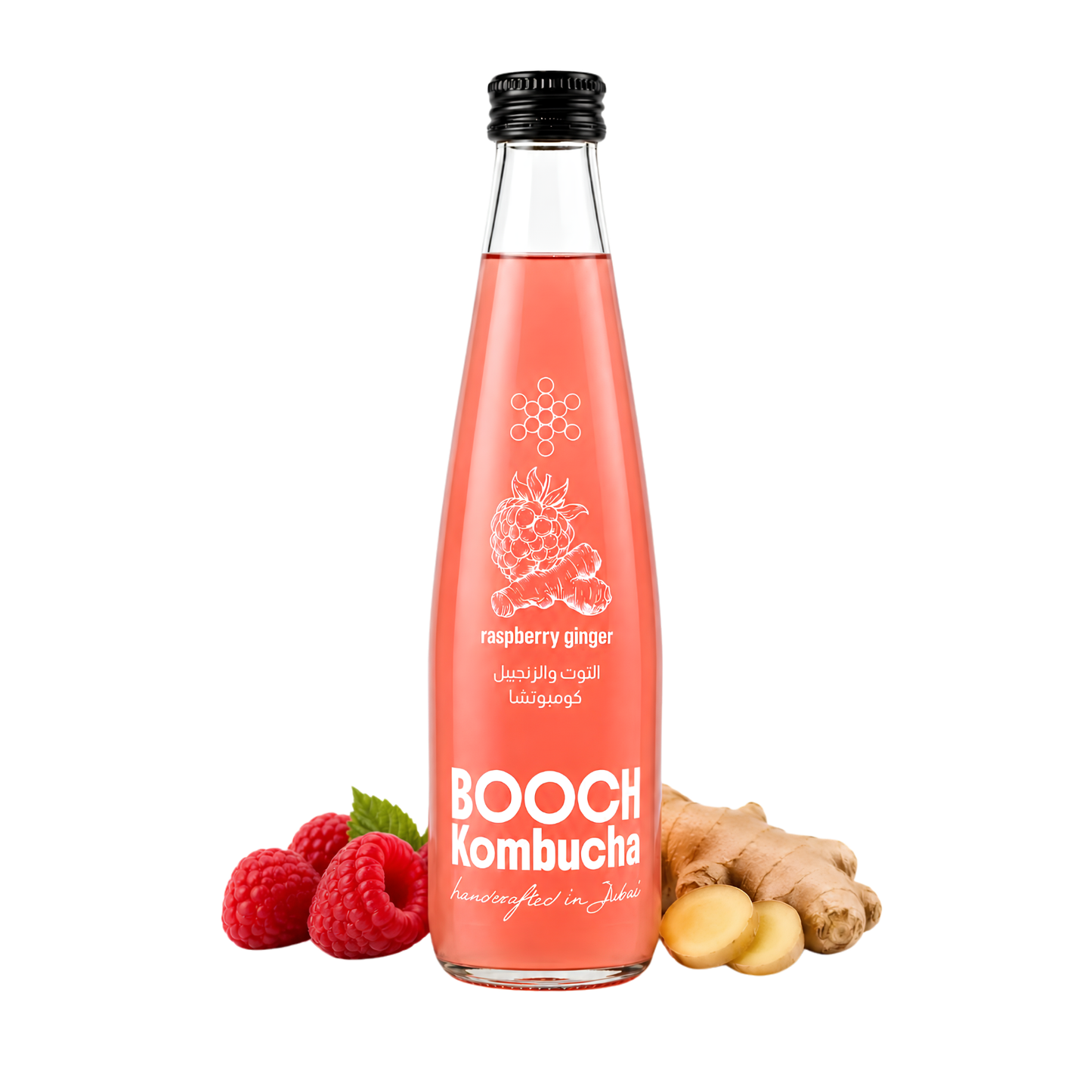 Kombucha (Raspberry & Ginger)-300ml Pack Of 6