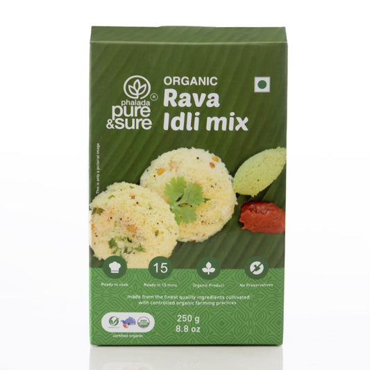 Organic Rava Idli Instant Mix 250gm