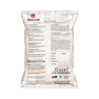 Bralcon Organic Raw Amla -100g