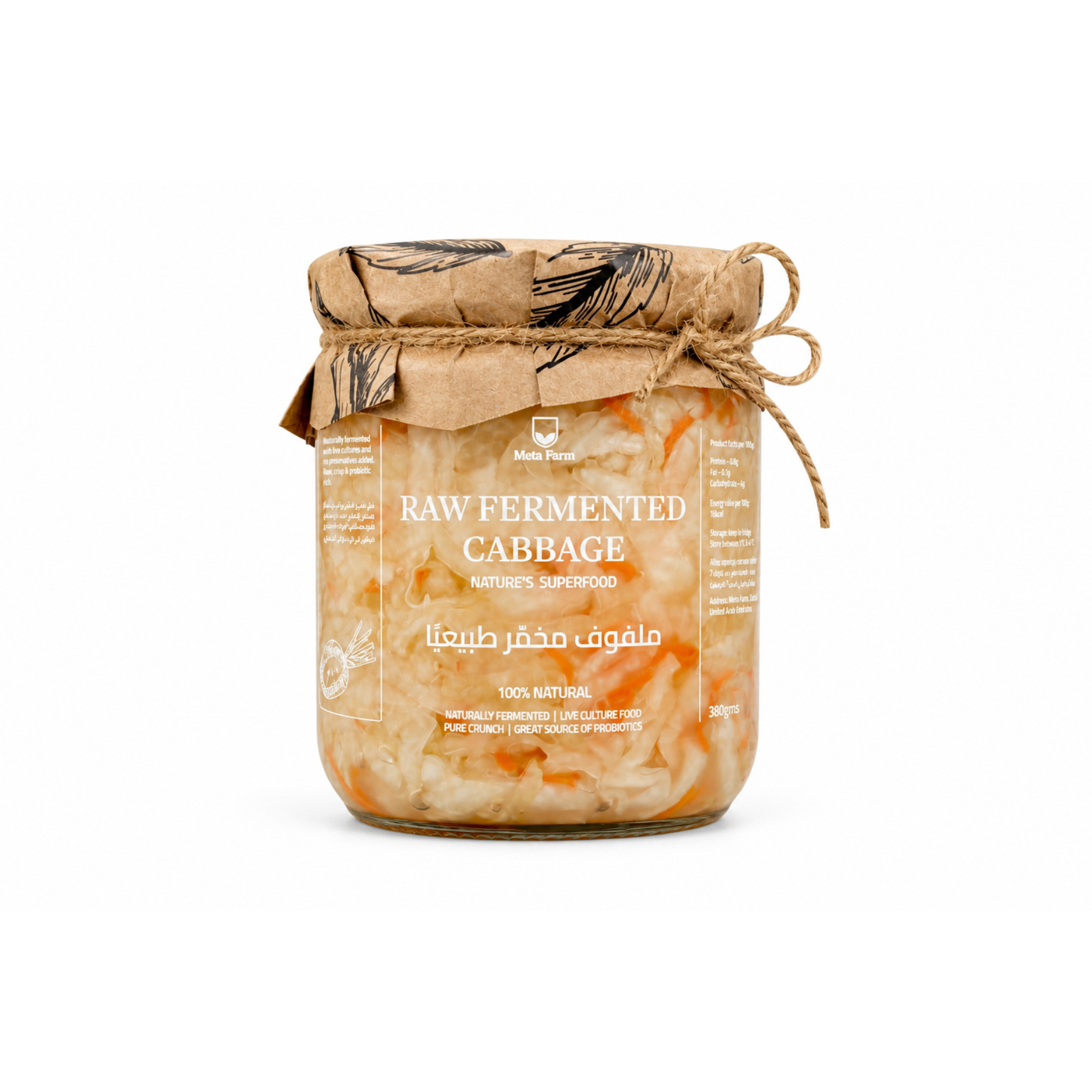Raw Fermented Cabbage 380g