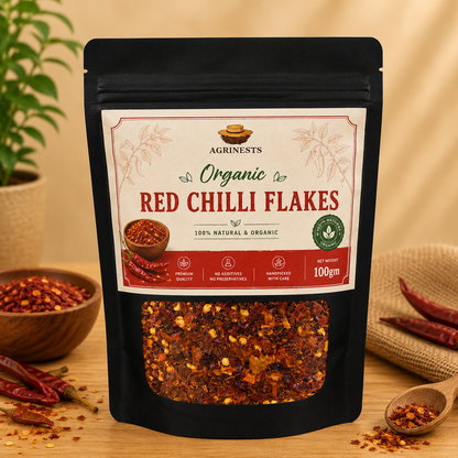 Organic Red Chilli Flakes 100gm