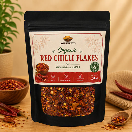 Organic Red Chilli Flakes 100gm