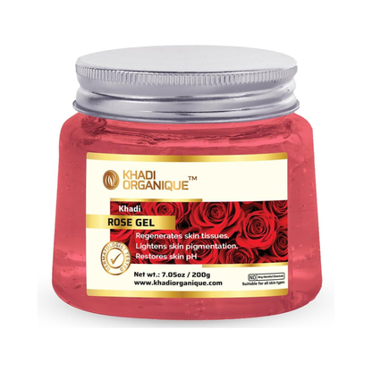 Khadi Organique Rose Aloe Vera Gel for Face & Hair 200ml