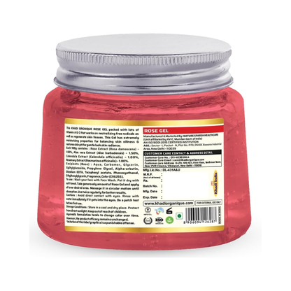 Khadi Organique Rose Aloe Vera Gel for Face & Hair 200ml