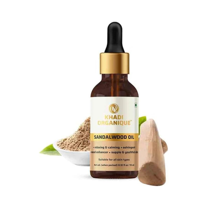 Khadi Organique Sandalwood Essential Oil-15ml
