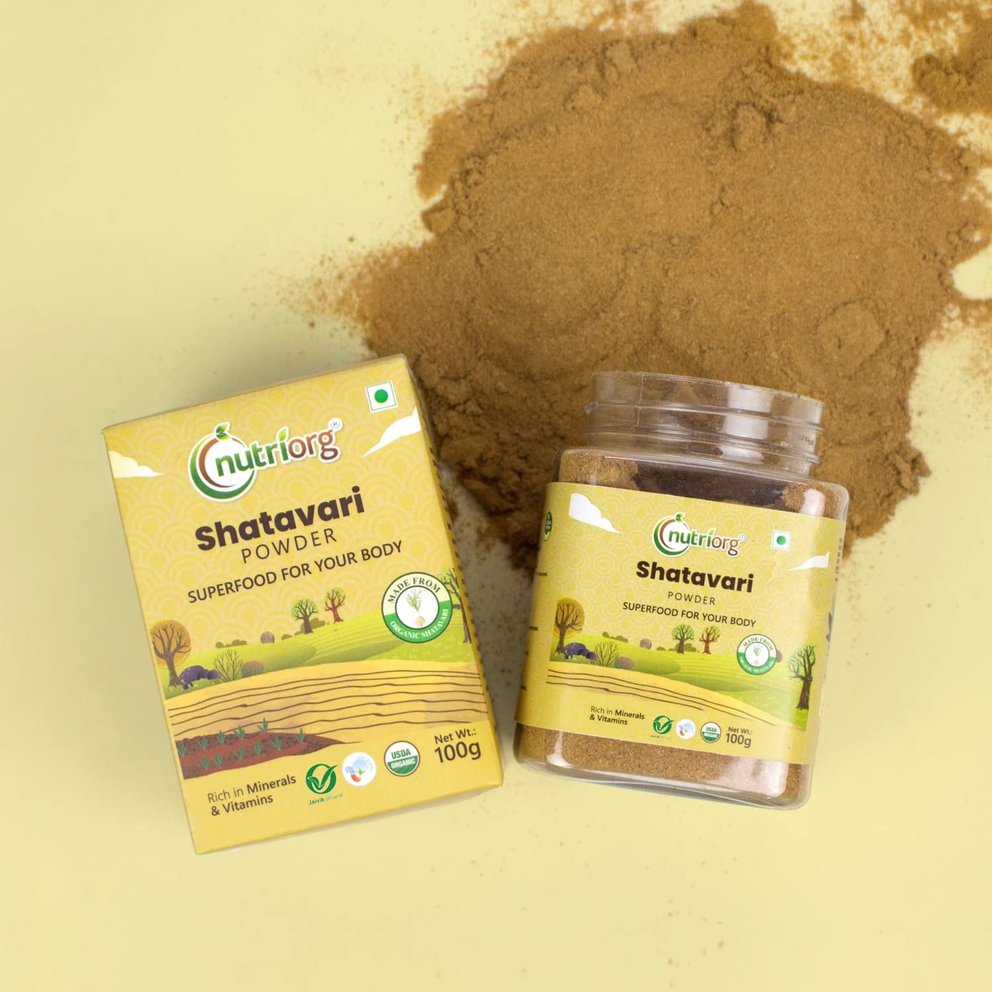 Nutriorg Certified Organic Shatavari Powder 100g