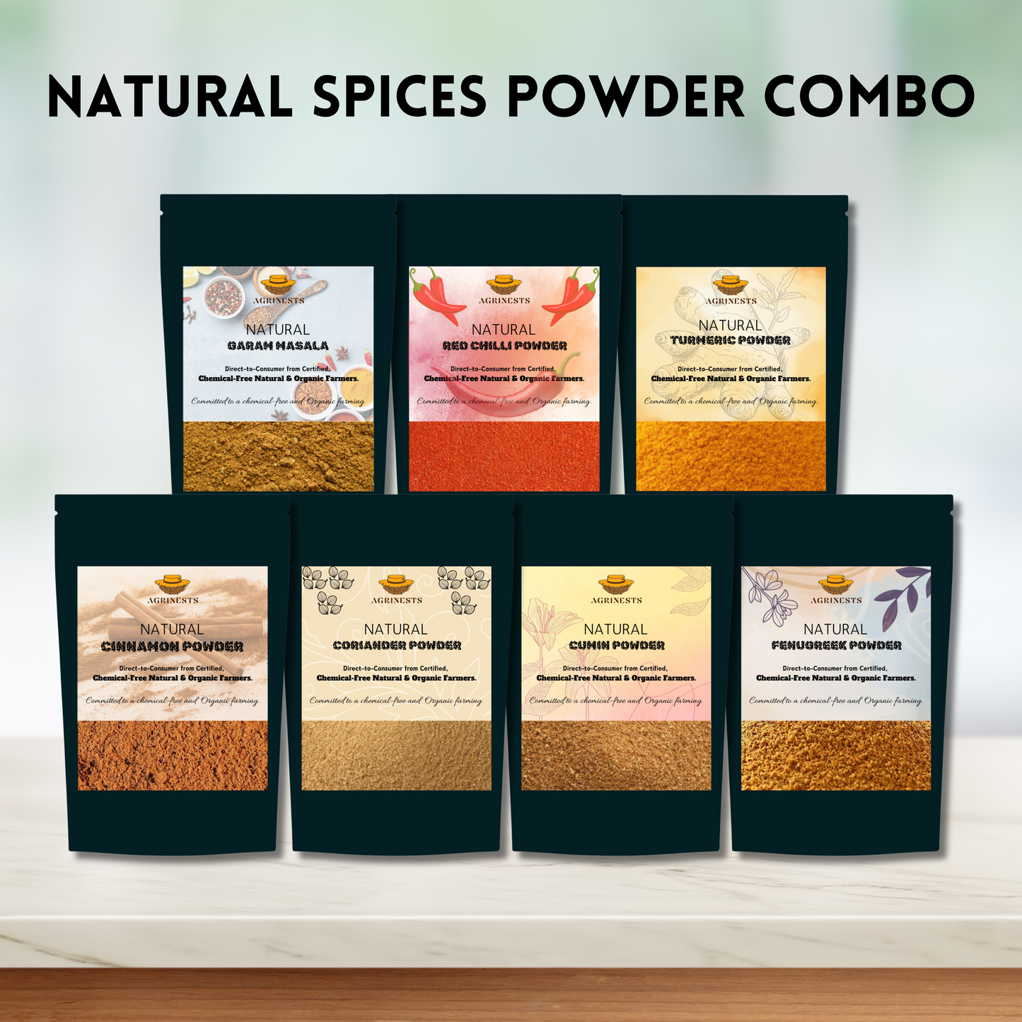 Natural Spices Powder Combo Pack