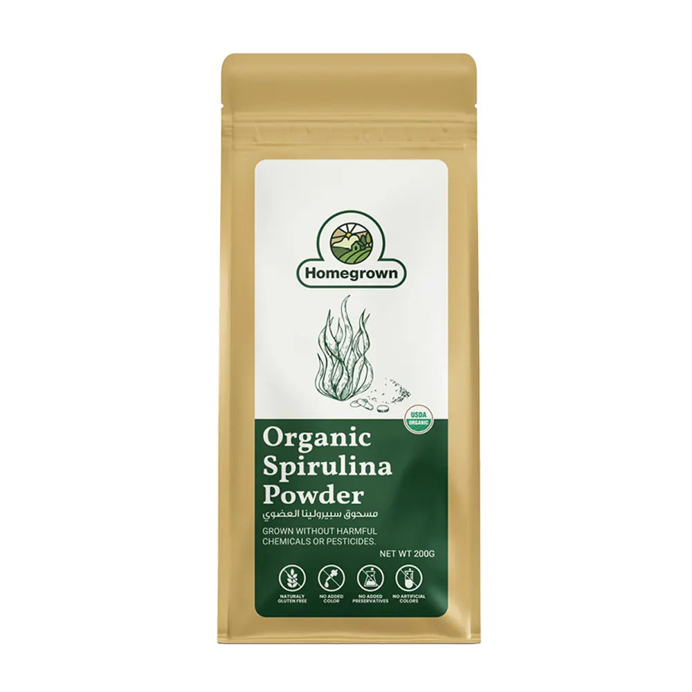 Homegrown  Organic Spirulina Powder 200g