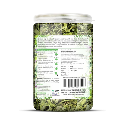 Bralcon Sugarfree Sweetener - 100% Pure Stevia Leaves Extract 100g