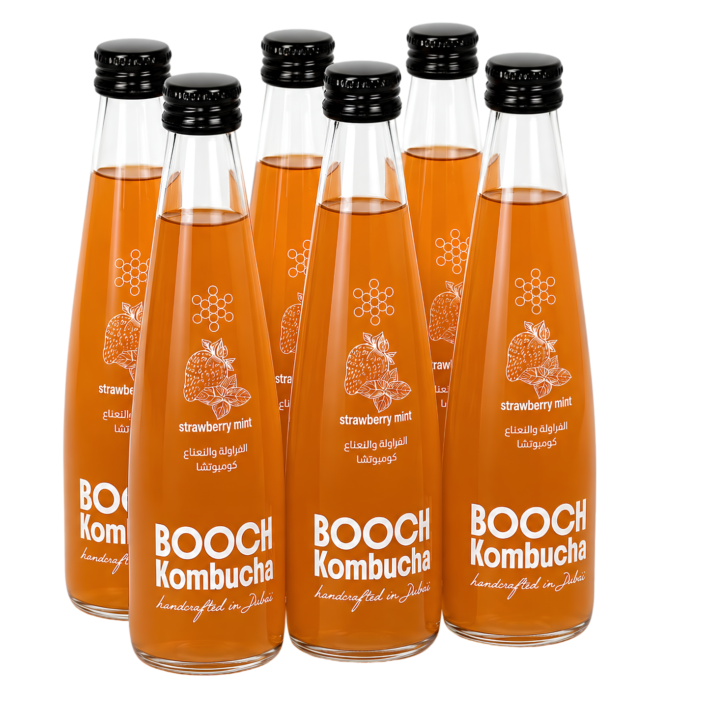 Kombucha (Strawberry Mint)-300ml Pack Of 6